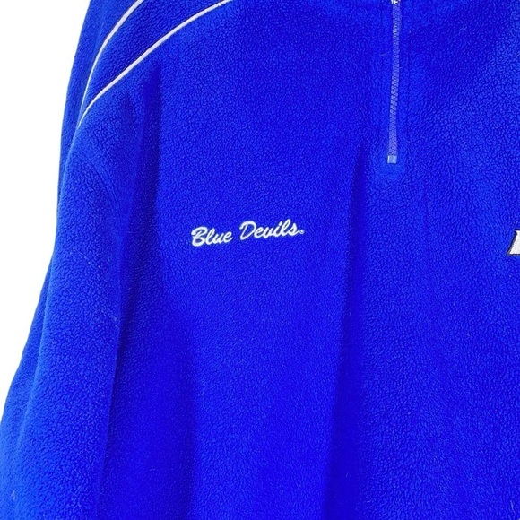 DUKE BLUE DEVILS University Men size Large 1/4 zip pullover jacket long sleeve - Picture 2 of 10